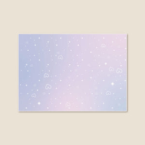 洗えるキッズラグ TOCO LIFE KIDS “マジカルハート” フランネル パープル