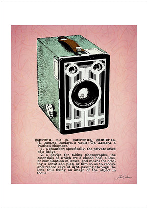 大人の雰囲気にしてくれるモダンレトロなアートポスター『Camera』