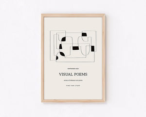 お洒落なアートポスターVisual Poems - black