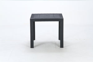 水を弾く軽量素材でできたシンプルモダンなガーデンテーブル RUREILA 正方形 ブラック - TOCO LIFE