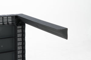 水を弾く軽量素材でできたシンプルモダンなガーデンテーブル RUREILA ブラック - TOCO LIFE