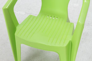 空間を彩る色鮮やかなガーデンデザインチェア GARBO 4脚セット ライトグリーン - TOCO LIFE