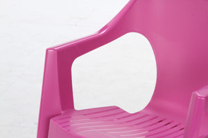 空間を彩る色鮮やかなガーデンデザインチェア GARBO 4脚セット パープル - TOCO LIFE