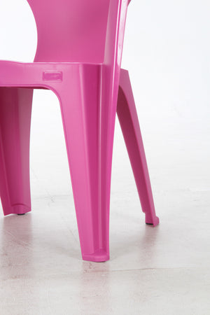 空間を彩る色鮮やかなガーデンデザインチェア GARBO 4脚セット パープル - TOCO LIFE