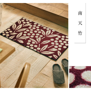 日本の四季や風情をポップに表現したテキスタイルデザインマット SOU・SOU 南天竹 - TOCO LIFE