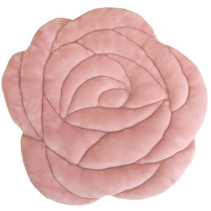薔薇の形をかたどったキュートなフロアクッション ローズ ピンク - TOCO LIFE