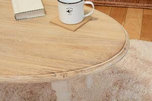 かすれた塗装と木の質感でシックなシャビーテイストのセンターテーブル SHAK - TOCO LIFE