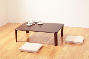 コンパクトに収納できるシンプルな折り畳みテーブル SINSIR ダークブラウン - TOCO LIFE