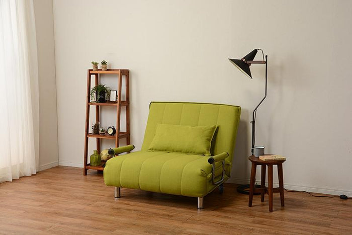 一人暮らしのお部屋にぴったりなコンパクトサイズのソファベッド PETORA グリーン