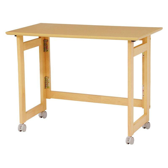 狭い隙間にも収納が可能な折り畳みテーブル FAMSY ナチュラル