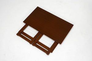 狭い隙間にも収納が可能な折り畳みテーブル FAMSY ダークブラウン - TOCO LIFE