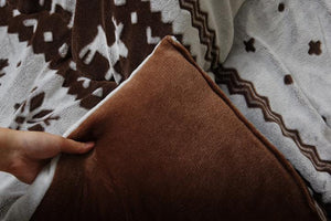 ノルディックテイストで冬らしいデザインのこたつ掛け布団 SESTA ブラウン - TOCO LIFE