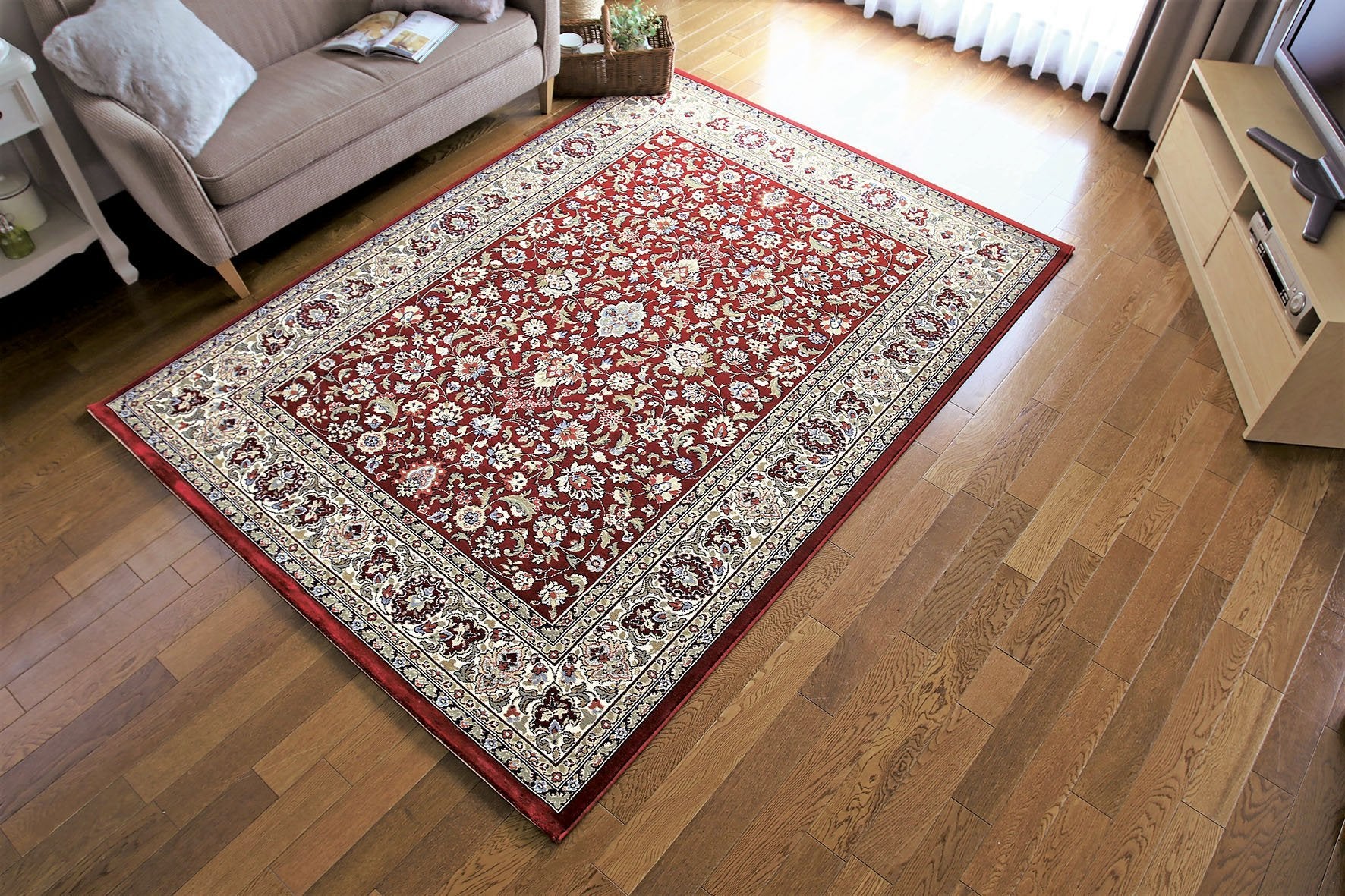 87×211 ベージュオレンジ　オリエンタル柄　トルコヴィンテージラグ 87×211 ベージュオレンジオリエンタル柄トルコヴィンテージラグ