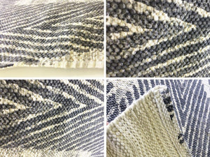 天然コットン100％使った柔らかなモダン手織りラグマット RAJ-1610 4サイズ - TOCO LIFE