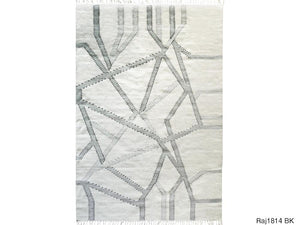 不規則な柄が魅力のナチュラルテイストな手織りラグマット RAJ-1814 4サイズ - TOCO LIFE