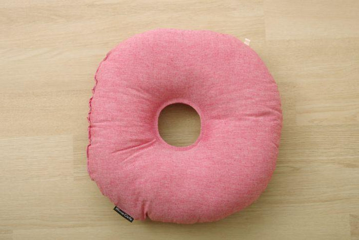 シンプルで飽きの来ないデザインの円座フロアクッション ルージュ ピンク