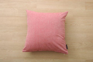 シンプルで飽きの来ないデザインのクッションカバー ルージュ 同色2枚組 ピンク - TOCO LIFE