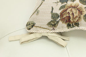 エレガントで高級感のあるジャガード織りチェアクッション モーリア 同色2個組 アイボリー - TOCO LIFE