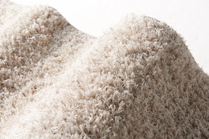 麻＆綿の優しい風合い天然素材ラグ リネンコットン アイボリー - TOCO LIFE