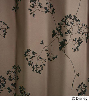 動きのある細い茎と葉をのびやかにデザインした遮光カーテン Disney MICKEY/Twig leaf パープル 1枚入り - TOCO LIFE