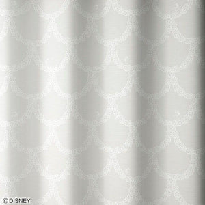 フラワーレースの愛らしいデザインの洗えるレースカーテン Disney MICKEY/Flower wreath 1枚入り - TOCO LIFE