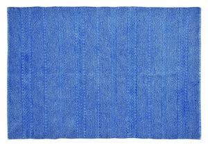 縄編み風デザインとナチュラルテイストカラーが和モダンなラグマット SEMPER 5サイズ ブルー - TOCO LIFE