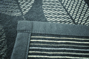 合わせるものを選ばないシンプルなスタイルの手織りラグマット SHUKA リーフ 5サイズ グレー - TOCO LIFE