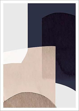 ミニマルで洗練されたアブストラクトアートポスター Abstract-XII - TOCO LIFE