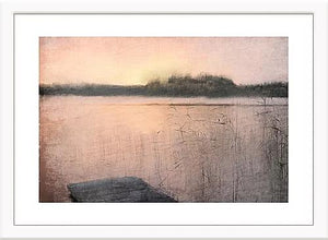 モダンでトレンドのインテリアに馴染むアートポスター Sunset at the Lake - TOCO LIFE