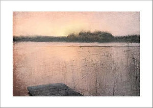 モダンでトレンドのインテリアに馴染むアートポスター Sunset at the Lake - TOCO LIFE