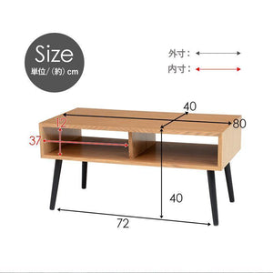 デザイン性と機能性両方を備えたシンプルモダンなテーブル HALL ブラウン - TOCO LIFE