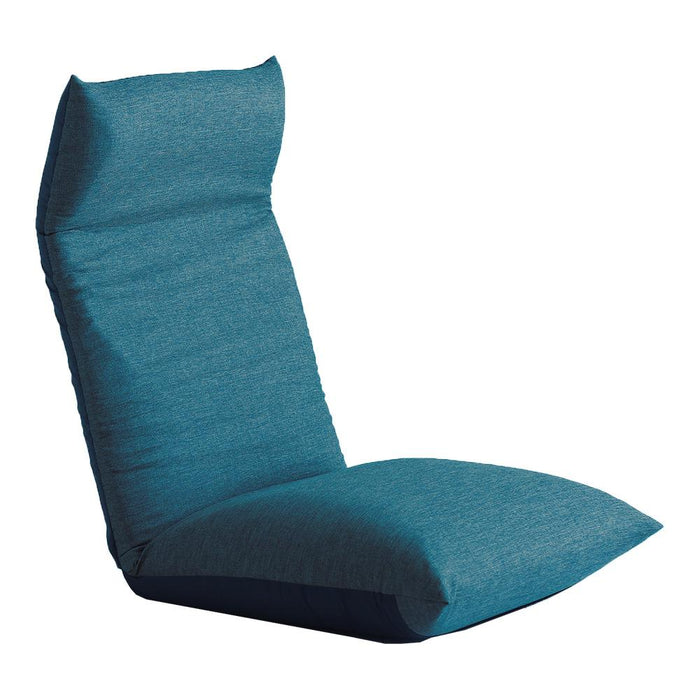 ふっくらした座面が特徴の14段階リクライニング座椅子 ZAOU ブルー