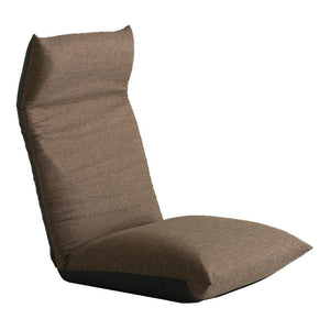 ふっくらした座面が特徴の14段階リクライニング座椅子 ZAOU ブラウン - TOCO LIFE
